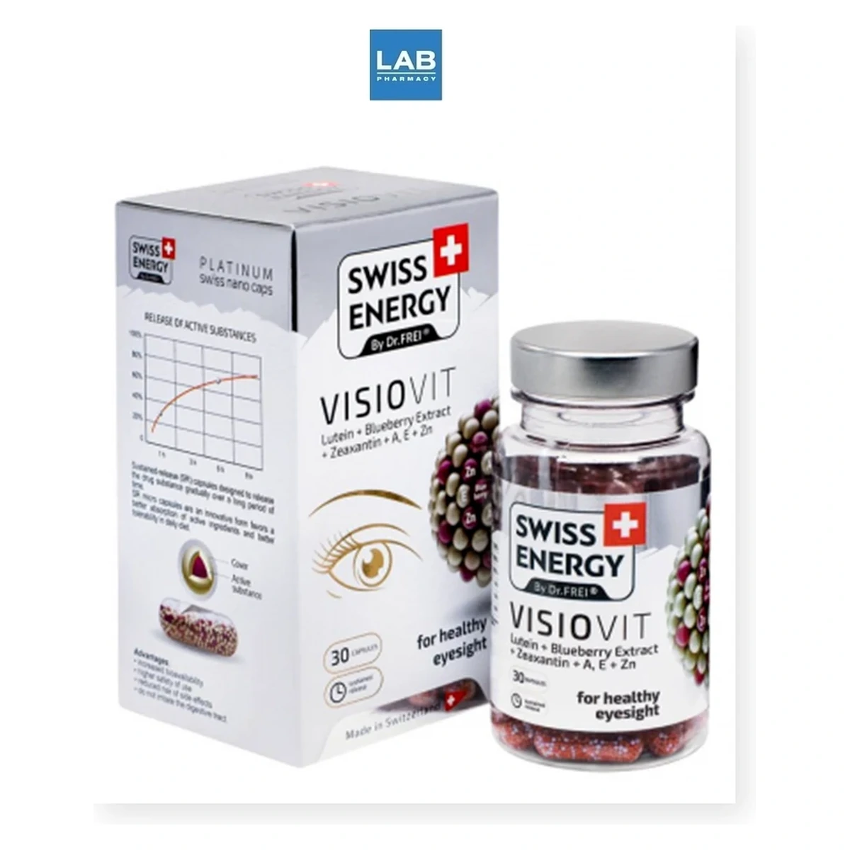 کپسول ویژیوویت سوییس انرژی 30 عددی