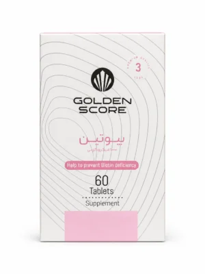 بیوتین 1000 میکروگرم گلدن اسکور قرص 60 عددی