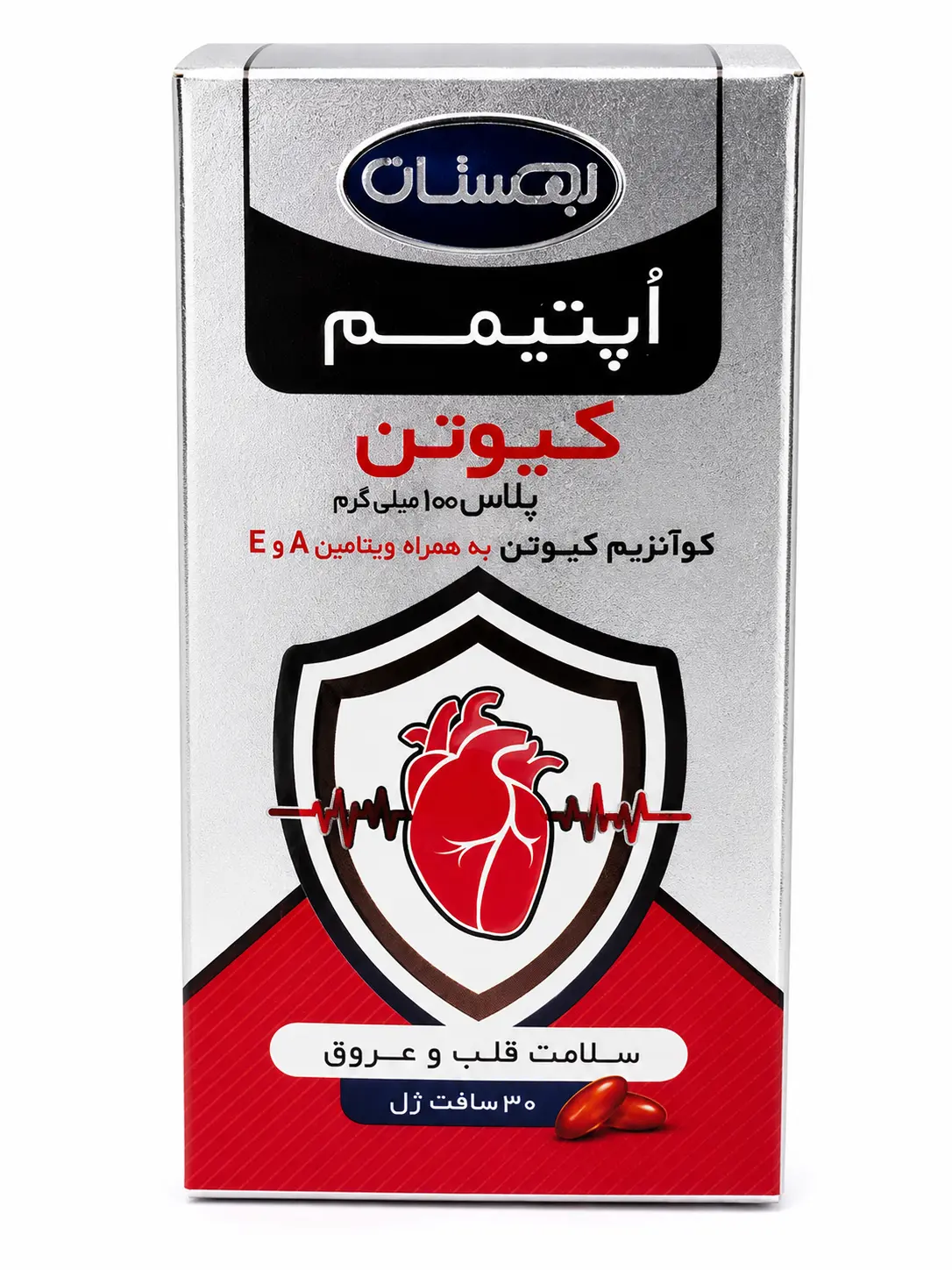 کیوتن پلاس 100 میلی‌گرم اپتیمم بهستان سافت‌ژل 30 عددی