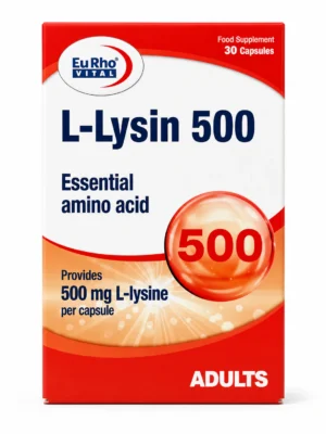 ال لیزین 500 میلی‌گرم یوروویتال کپسول 30 عددی