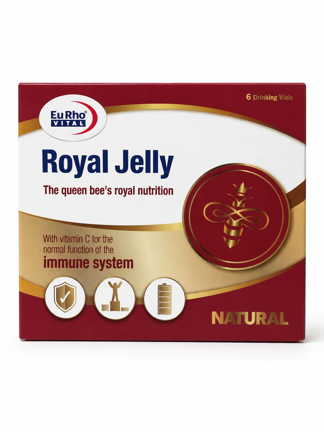 رویال ژلی یوروویتال ویال خوراکی 6 عددی