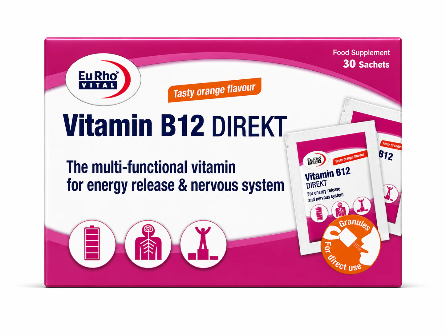 ویتامین B12 دایرکت یوروویتال ساشه 30 عددی